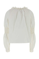 Alberta Ferretti White Poplin Shirt