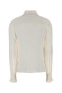Alberta Ferretti White Crepe Shirt
