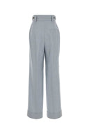 Alberta Ferretti Melange Light Blue Jersey Pant