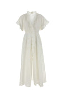 Alberta Ferretti White Broderie Anglaise Dress