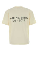 Anine Bing Cream Cotton Wagner T Shirt