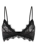 Reggiseno in pizzo elasticizzato nero di Anine Bing
