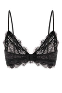 Reggiseno in pizzo elasticizzato nero di Anine Bing