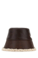 Stella Mc Cartney Brown Synthetic Leather Bucket Hat