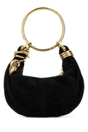 Chloe Black Suede Mini Bracelet Handbag
