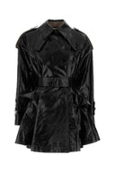 Chloe Black Linen Trench Coat