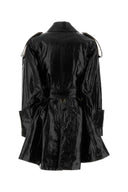 Chloe Black Linen Trench Coat