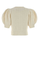 Chloe Ivory Wool Blend Cardigan
