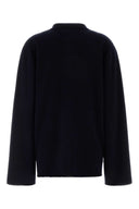 Extreme Cashmere Dark Blue Stretch Cashmere Blend Alligator Polo Shirt