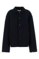 Extreme Cashmere Navy Blue Wool Blend Maker Coat