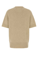Extreme Cashmere Beige Stretch Cashmere Blend Scott Sweater