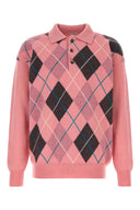 Jw Anderson Pink Wool Polo Shirt