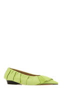Jw Anderson Pastel Green Suede Ballerinas