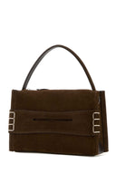 Jw Anderson Brown Suede Small Loafer Handbag