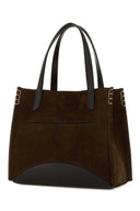 Jw Anderson Brown Suede Loafer Shopping Bag
