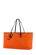 Jw Anderson Orange Canvas Anchor Shopping Bag