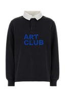 Jw Anderson Black Cotton Polo Shirt
