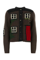 Jw Anderson Brown Wool Cardigan