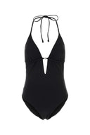 Costume da bagno in nylon elasticizzato nero Tory Burch