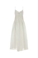 Abito Tory Burch in misto lino bianco