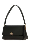 Tory Burch Black Leather Small Charlie Shoulder Bag