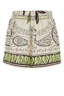 Shorts in seta stampata Tory Burch