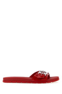 Pantofole morbide in pelle rossa Tory Burch