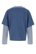 T-shirt Marni Air Force in lino blu