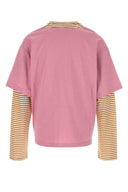 T-shirt Marni in lino rosa scuro