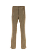 Salvatore Ferragamo Cappuccino Linen Blend Pant