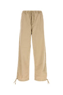 Salvatore Ferragamo Beige Cotton Blend Pant