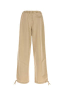 Salvatore Ferragamo Beige Cotton Blend Pant