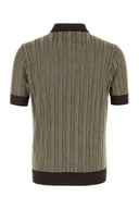 Salvatore Ferragamo Embroidered Stretch Viscose Blend Polo Shirt