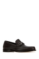Salvatore Ferragamo Dark Brown Leather Teatro Loafers