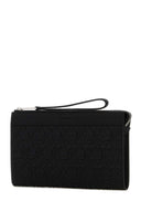 Salvatore Ferragamo Black Leather Clutch