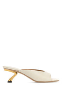 Salvatore Ferragamo Ivory Leather Igea Mules