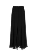 Chloe Black Chiffon Skirt