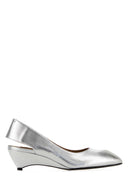 Jil Sander Silver Leather Pumps