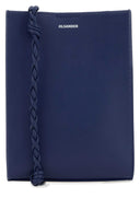 Jil Sander Bolso de hombro pequeño Tangle de cuero azul marino