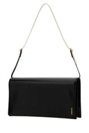 Jil Sander Black Leather Medium File Shoulder Bag