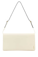 Jil Sander White Leather Medium File Shoulder Bag