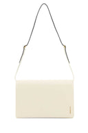 Jil Sander Ivory Leather Small File Shoulder Bag
