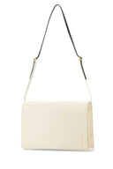 Jil Sander Ivory Leather Small File Shoulder Bag