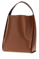 Jil Sander Caramel Leather Pivot Bucket Bag