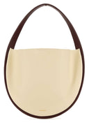 Jil Sander Ivory Leather Pivot Shoulder Bag