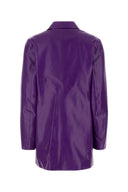 Jil Sander Purple Leather Jacket