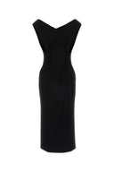 Jil Sander Black Crepe Dress