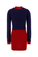 Jil Sander Two Tone Wool Blend Dress