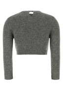 Jil Sander Grey Wool Blend Sweater