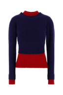 Jil Sander Navy Blue Wool Blend Sweater